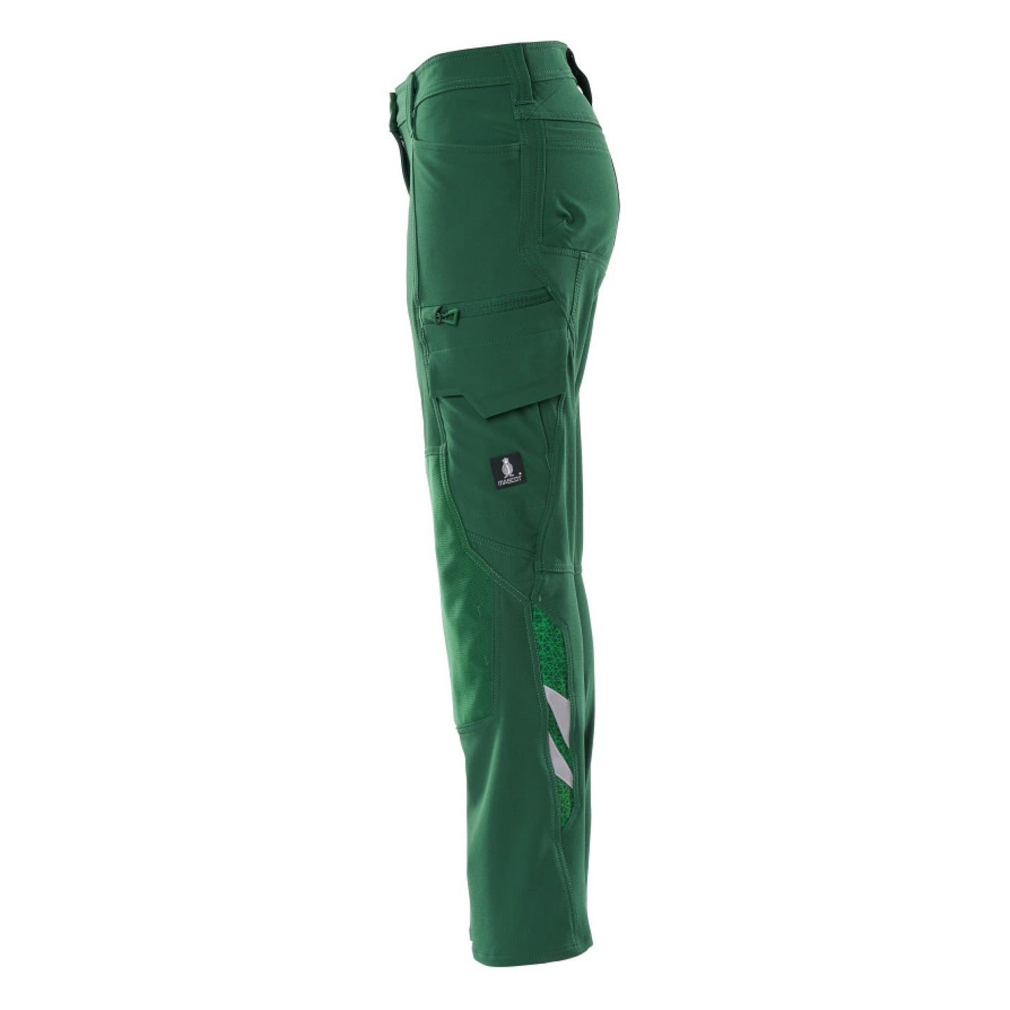 Green - Side - Mascot Womens-Ladies Accelerate Work Trousers