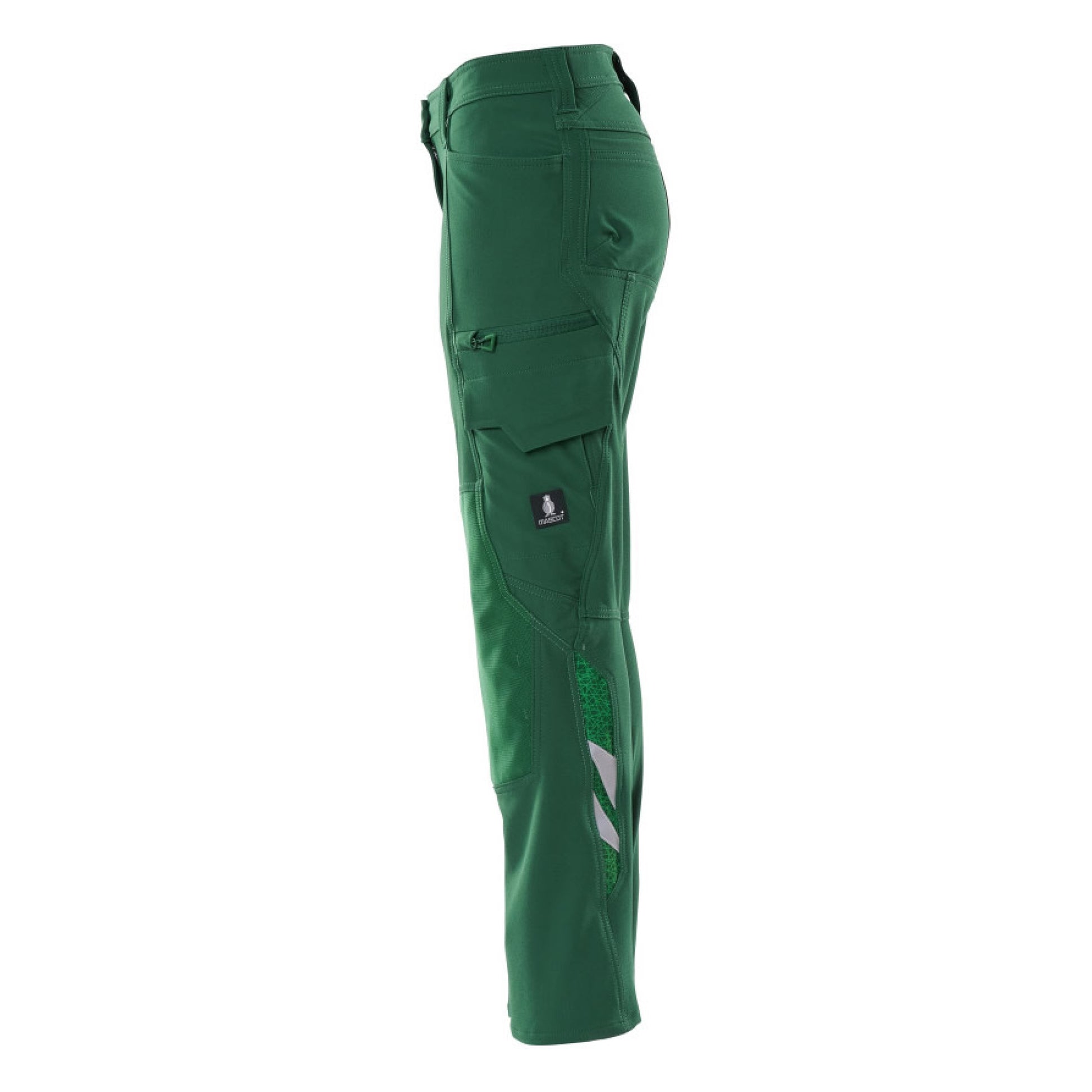 Green - Side - Mascot Womens-Ladies Accelerate Work Trousers