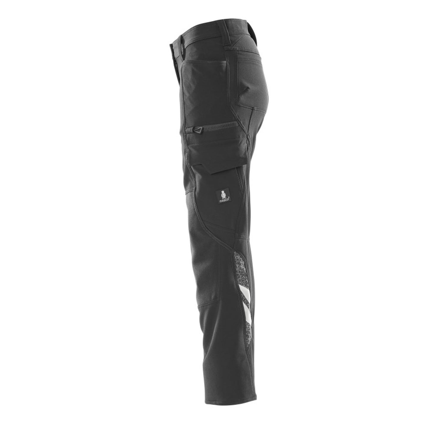 Black - Side - Mascot Womens-Ladies Accelerate Work Trousers