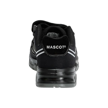 Black-Silver - Back - Mascot Mens Footwear Flex Suede Safety Sandals