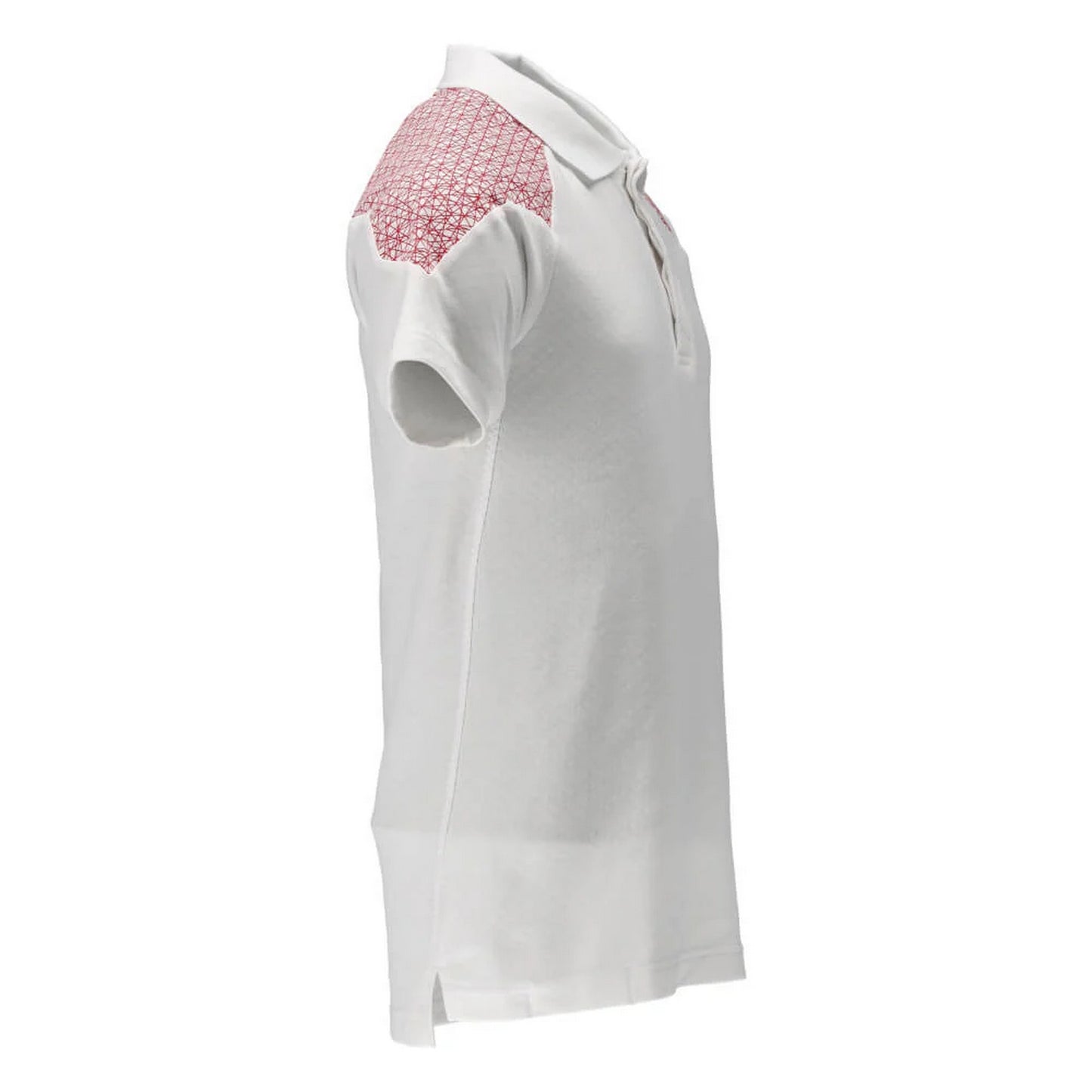 White-Traffic Red - Back - Mascot Mens Food & Care Polo Shirt