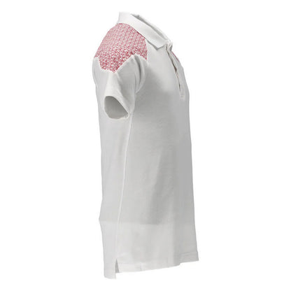 White-Traffic Red - Back - Mascot Mens Food & Care Polo Shirt