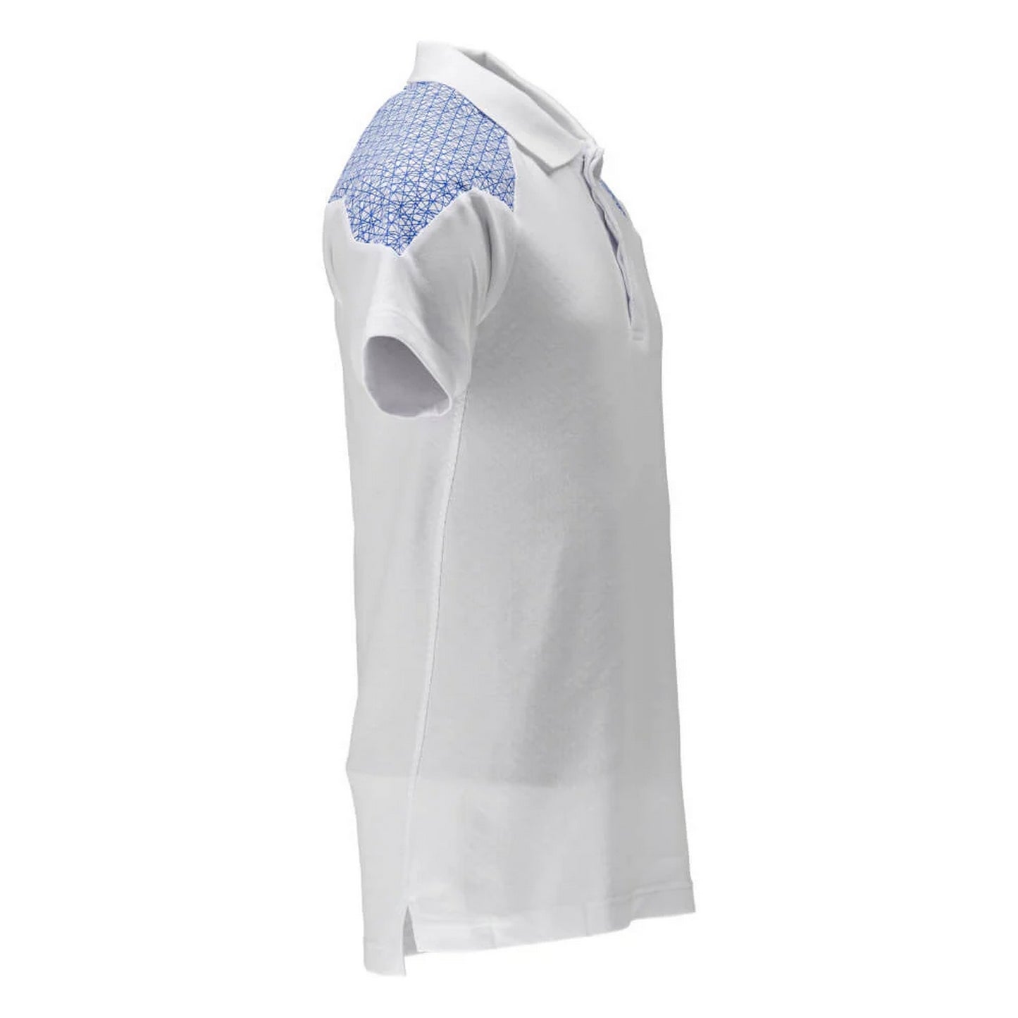 White-Azure Blue - Back - Mascot Mens Food & Care Polo Shirt