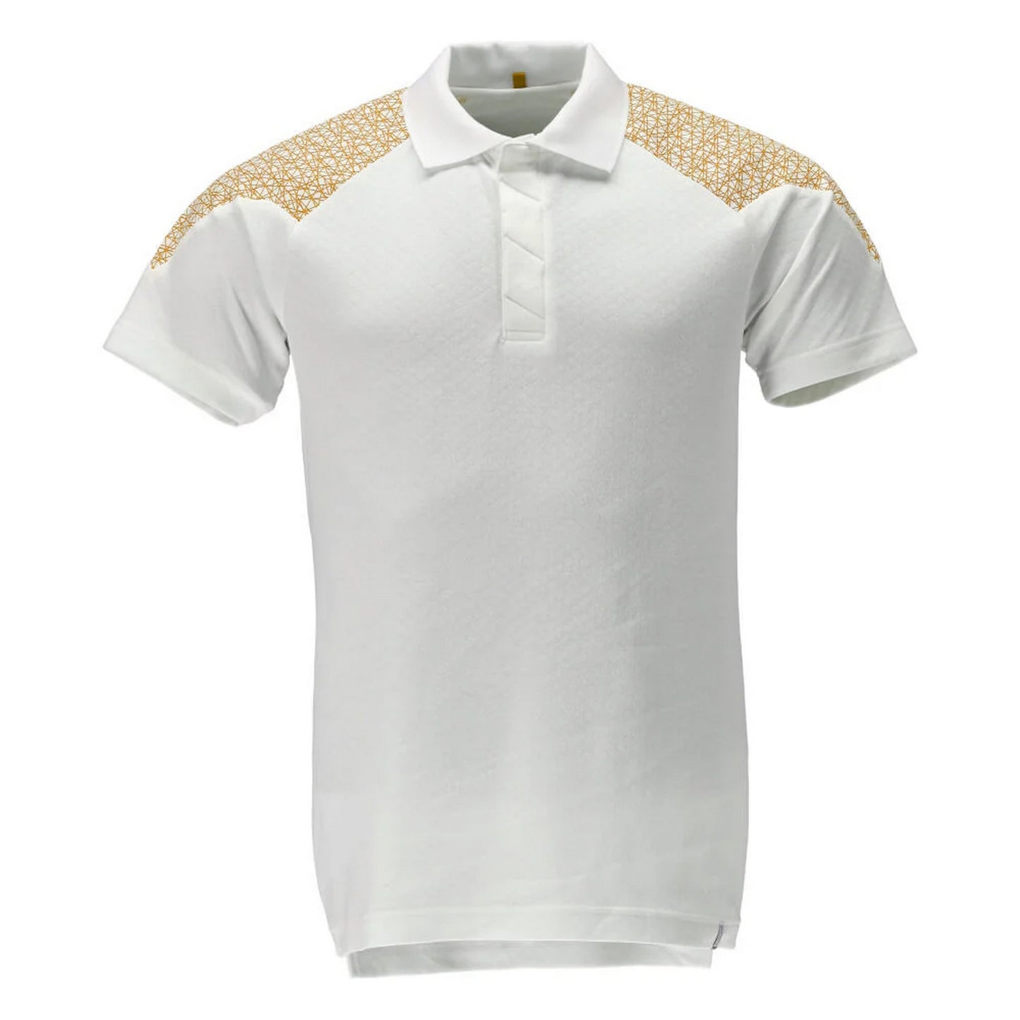 White-Gold - Front - Mascot Mens Food & Care Polo Shirt