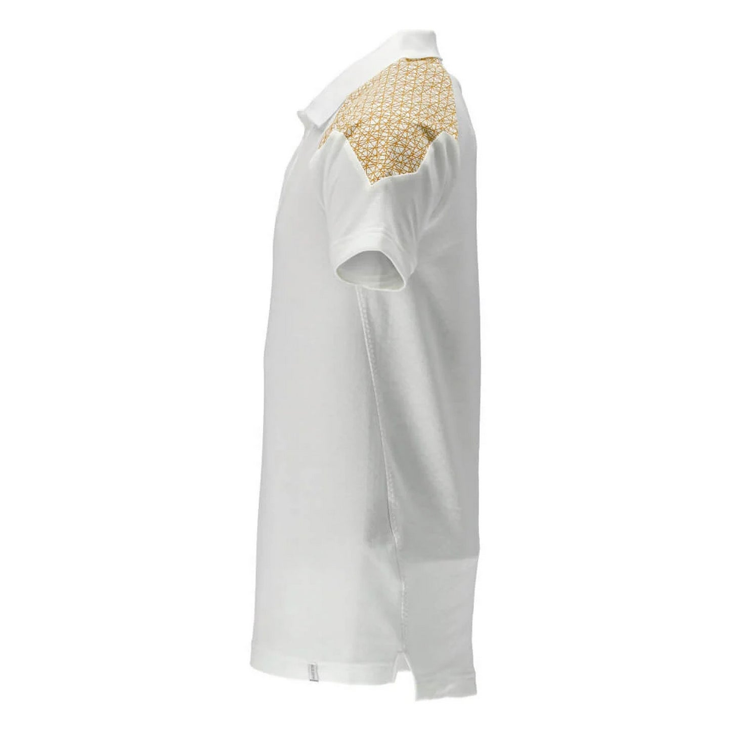 White-Gold - Side - Mascot Mens Food & Care Polo Shirt