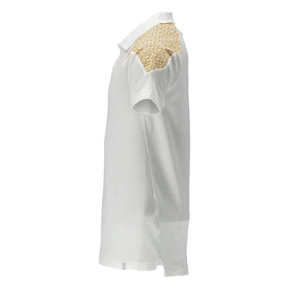 White-Gold - Side - Mascot Mens Food & Care Polo Shirt