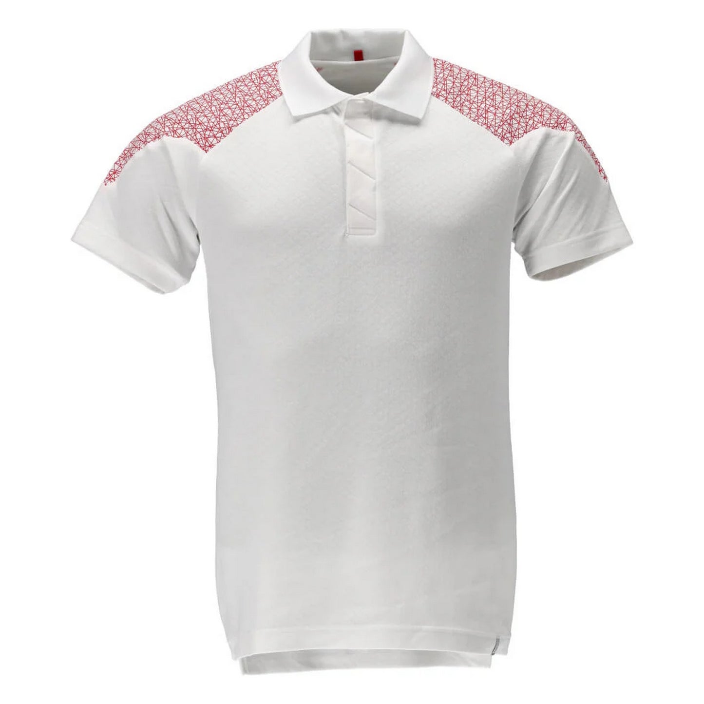 White-Traffic Red - Front - Mascot Mens Food & Care Polo Shirt