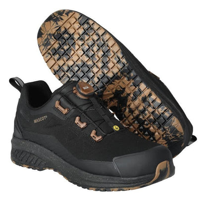Black - Back - Mascot Womens-Ladies Footwear Customized Safety Shoes