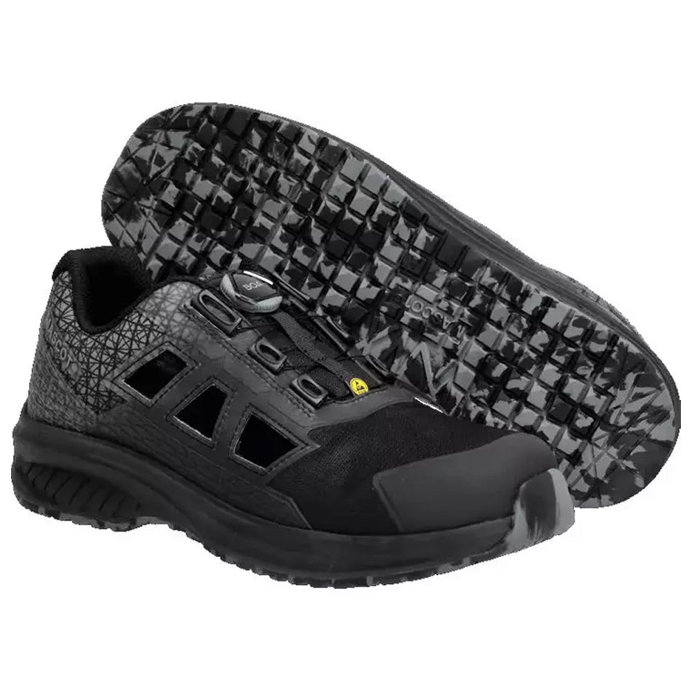 Black - Back - Mascot Mens Footwear Accelerate Safety Shoes