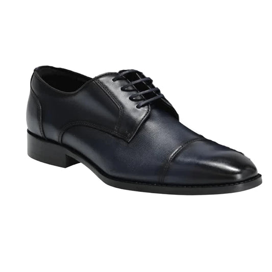 Dark Blue - Front - Mascot Mens Full Grain Leather Oxfords