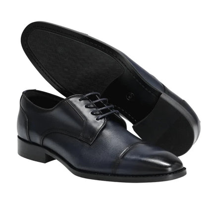Dark Blue - Back - Mascot Mens Full Grain Leather Oxfords
