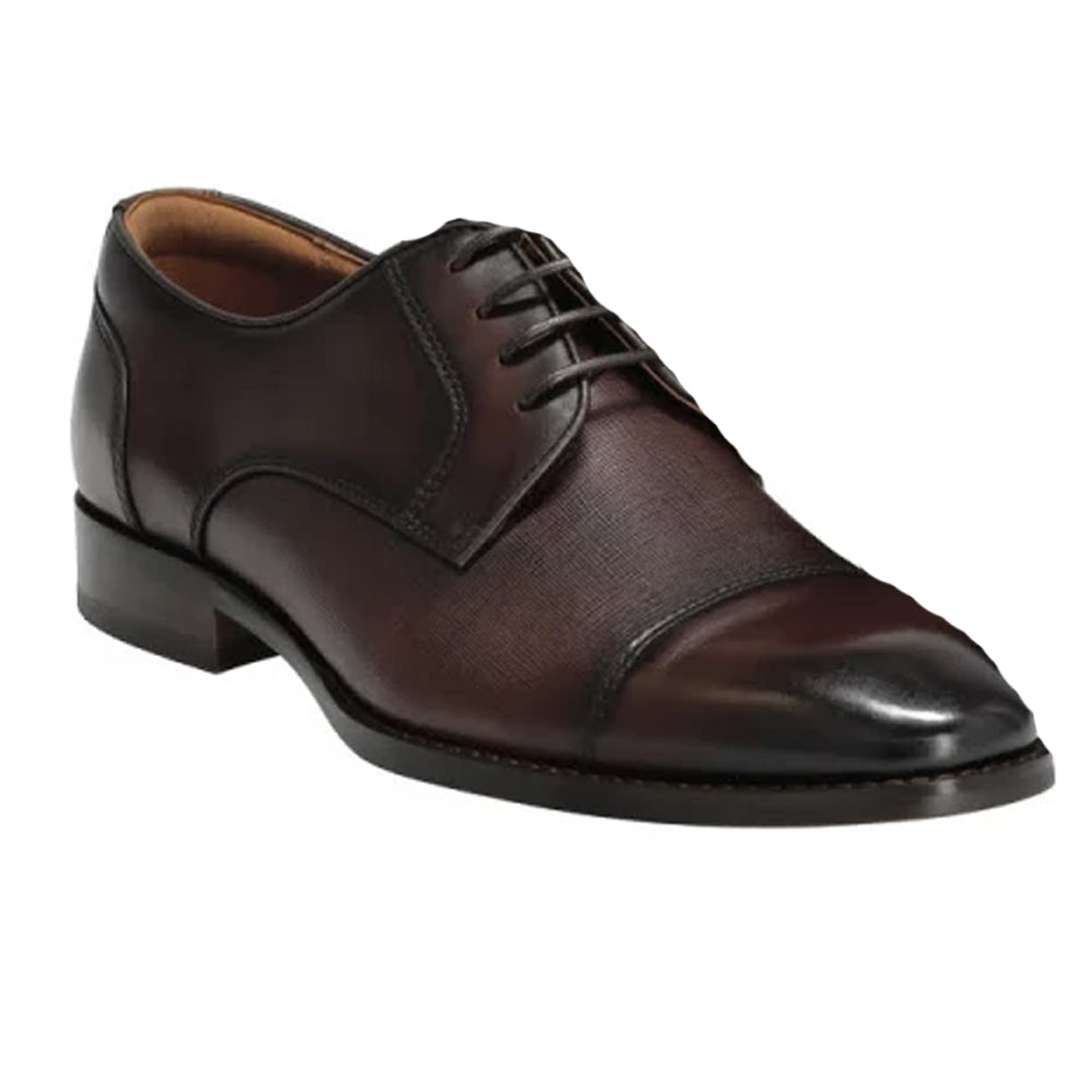 Dark Brown - Front - Mascot Mens Full Grain Leather Oxfords