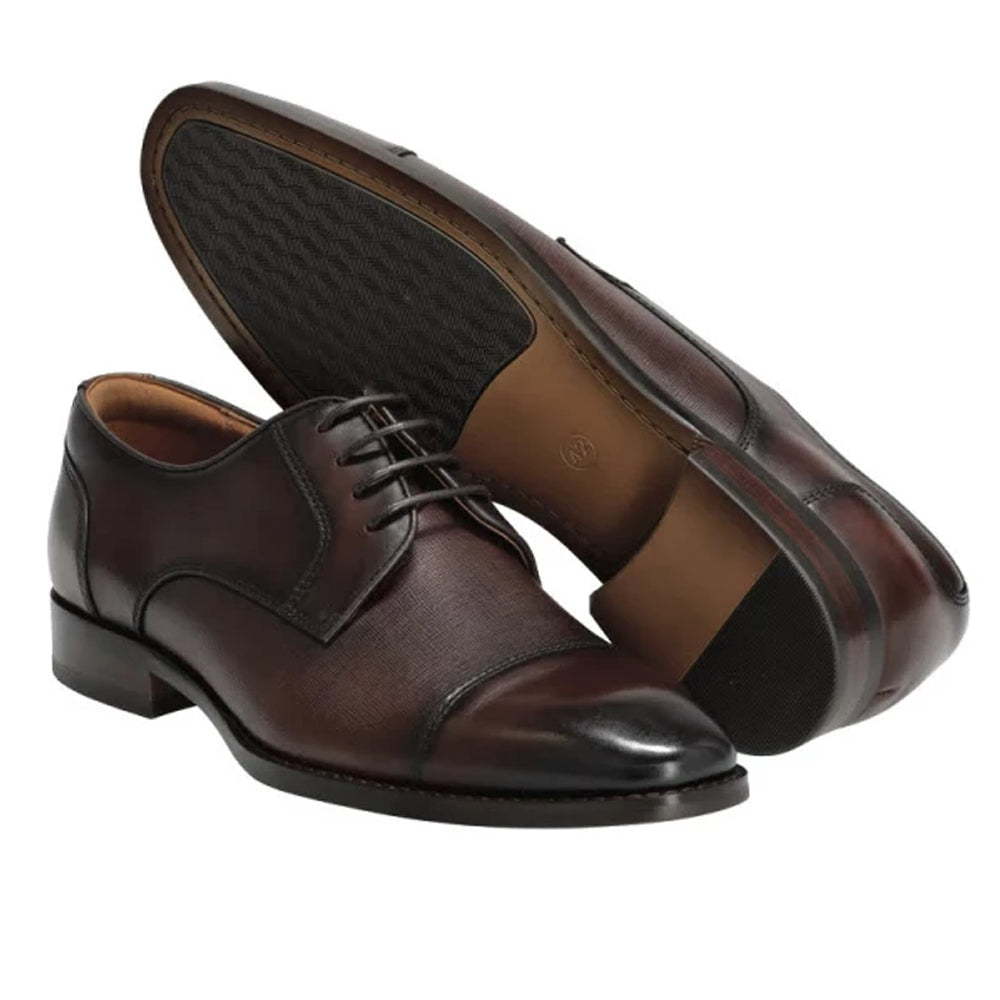 Dark Brown - Back - Mascot Mens Full Grain Leather Oxfords