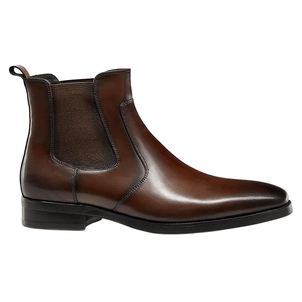 Dark Brown - Front - Mascot Mens Full Grain Leather Ankle Boots