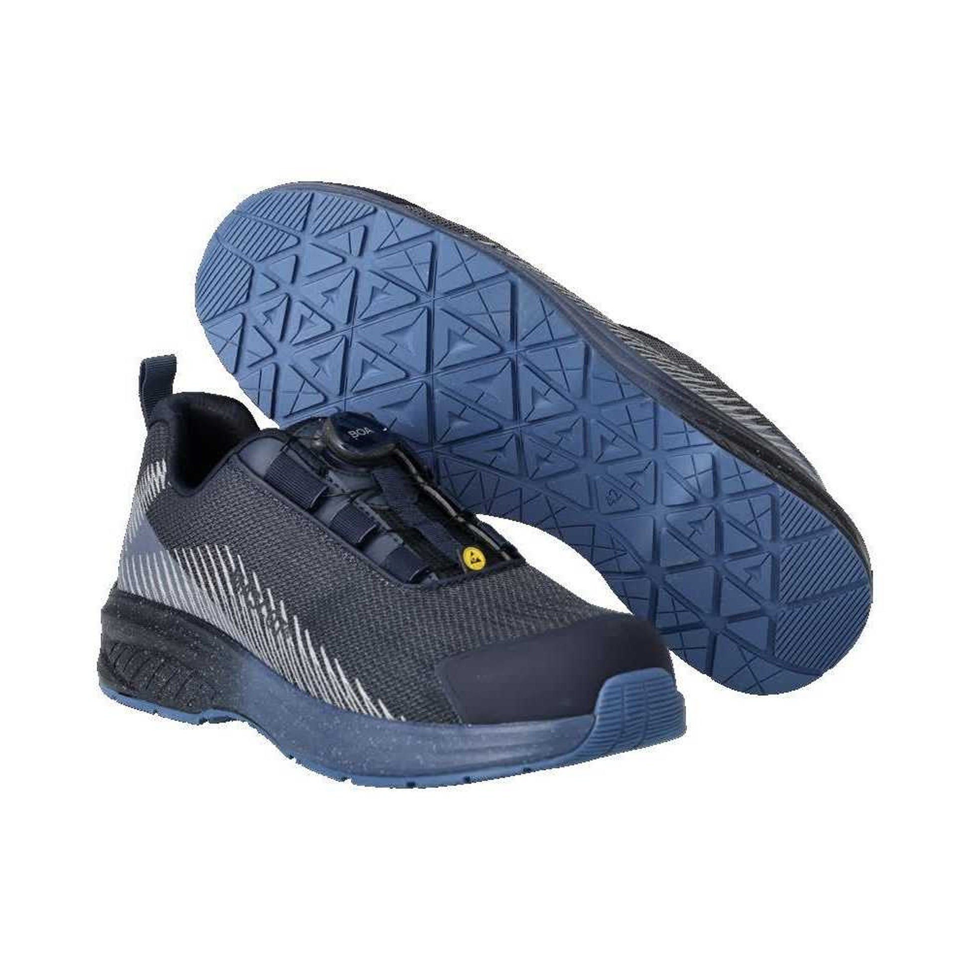 Dark Navy - Side - Mascot Womens-Ladies Footwear Customized Safety Shoes