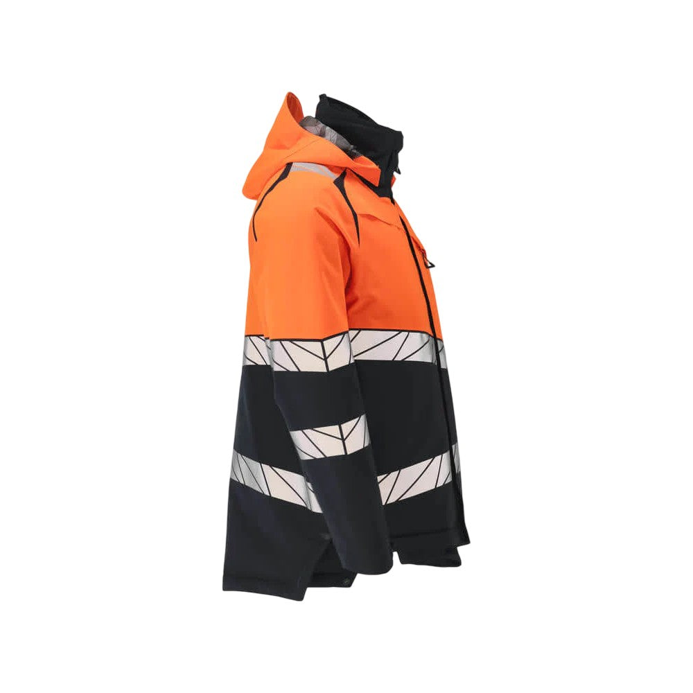 Dark Navy-Orange - Back - Mascot Mens Accelerate Safe Outer Shell Jacket