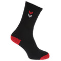 Black - Side - Mens Assorted Motif Sport Socks (5 Pairs)