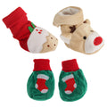 Assorted Baby Christmas Booties (Set of 105 Pairs) - Front - Bulk, Wholesale, Job Lot, Clearance Assorted Clothing (Dresses, Tops, Footwear And More)
