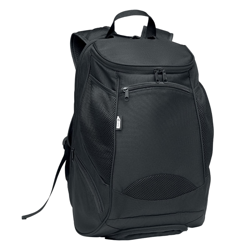 Black - Side - MidOcean Olympic RPET Sports Multi-Functional Rucksack