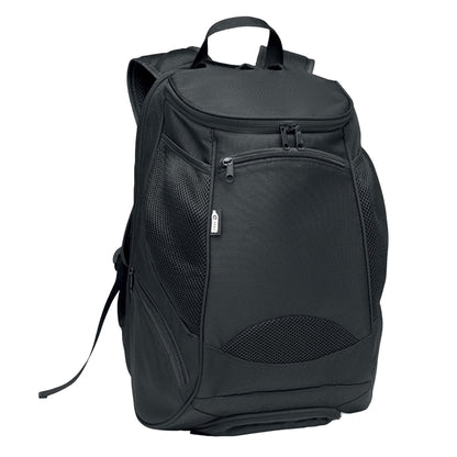 Black - Front - MidOcean Olympic RPET Sports Multi-Functional Rucksack