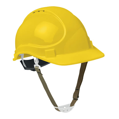 Yellow - Front - MidOcean Helm ABS Plastic Safety Helmet