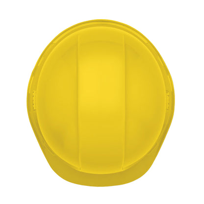Yellow - Back - MidOcean Helm ABS Plastic Safety Helmet