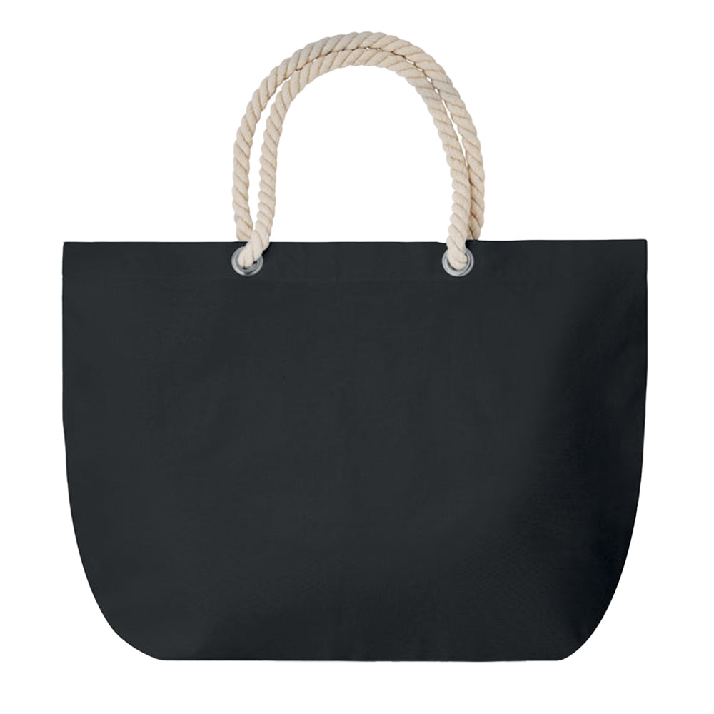Black - Front - MidOcean Menorca Beach Shopper Bag