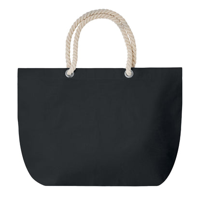 Black - Front - MidOcean Menorca Beach Shopper Bag