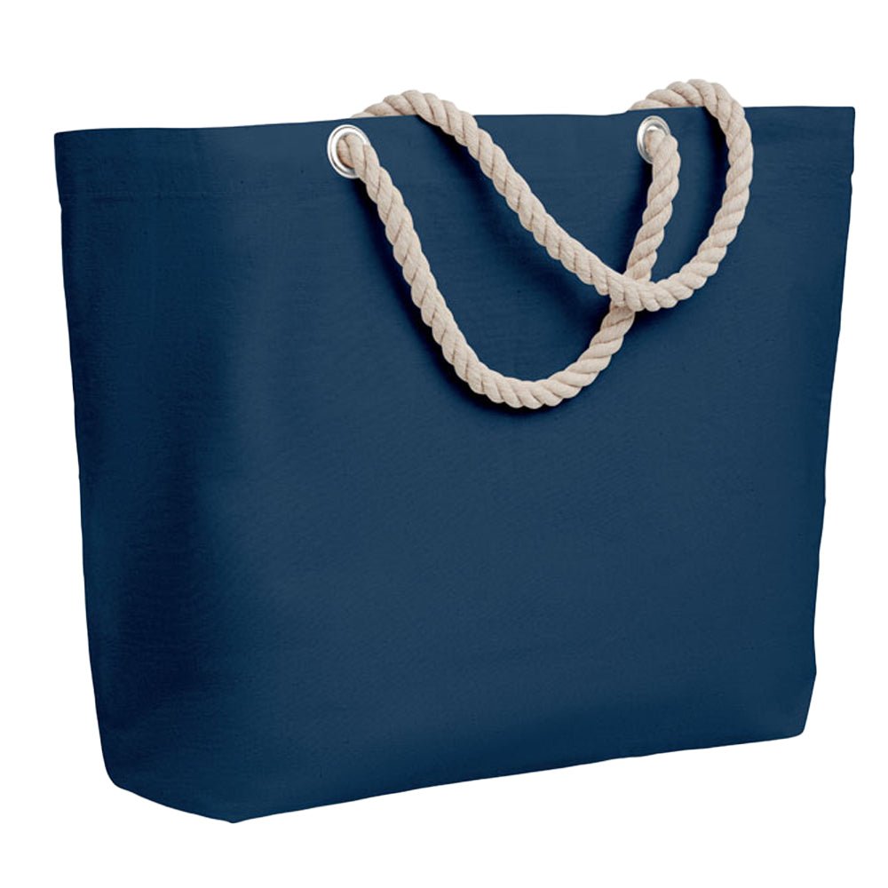 Blue - Back - MidOcean Menorca Beach Shopper Bag