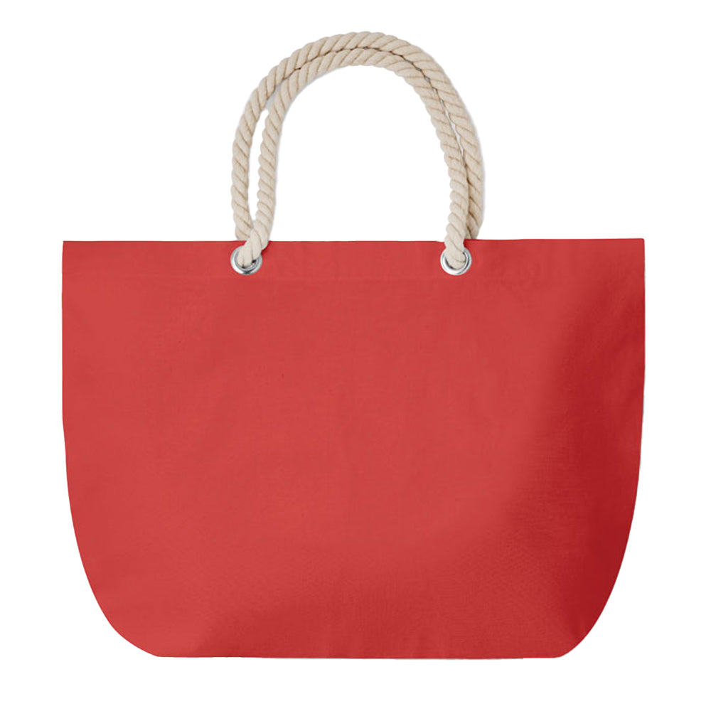 Red - Front - MidOcean Menorca Beach Shopper Bag