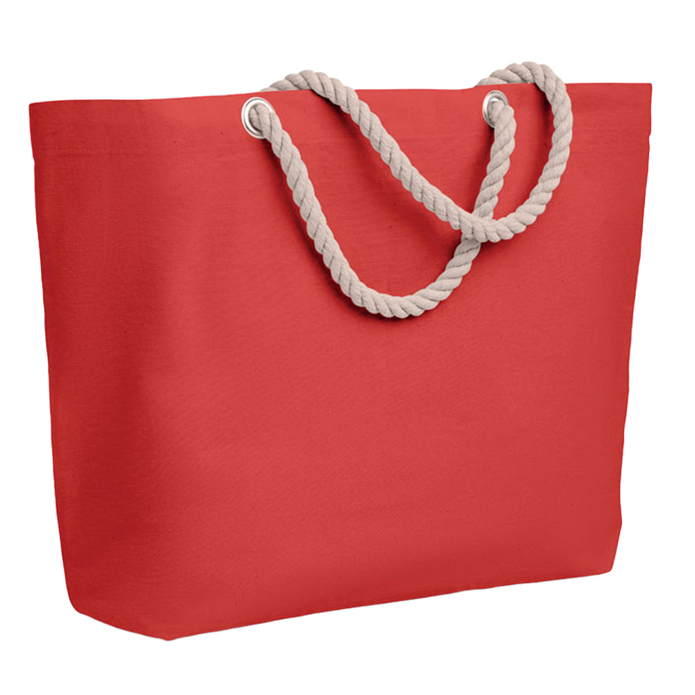 Red - Back - MidOcean Menorca Beach Shopper Bag