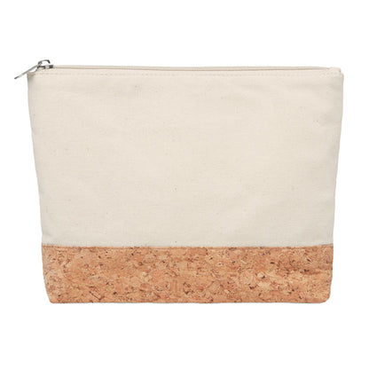 Beige - Front - MidOcean Porto Cork Cotton Cosmetic Bag