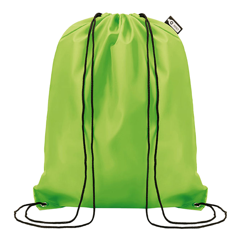 Lime - Front - MidOcean Shooppet RPET 190T Drawstring Bag