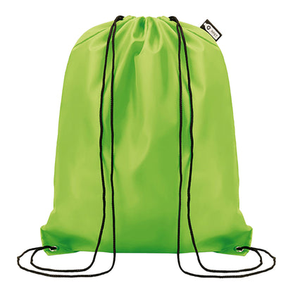 Lime - Front - MidOcean Shooppet RPET 190T Drawstring Bag