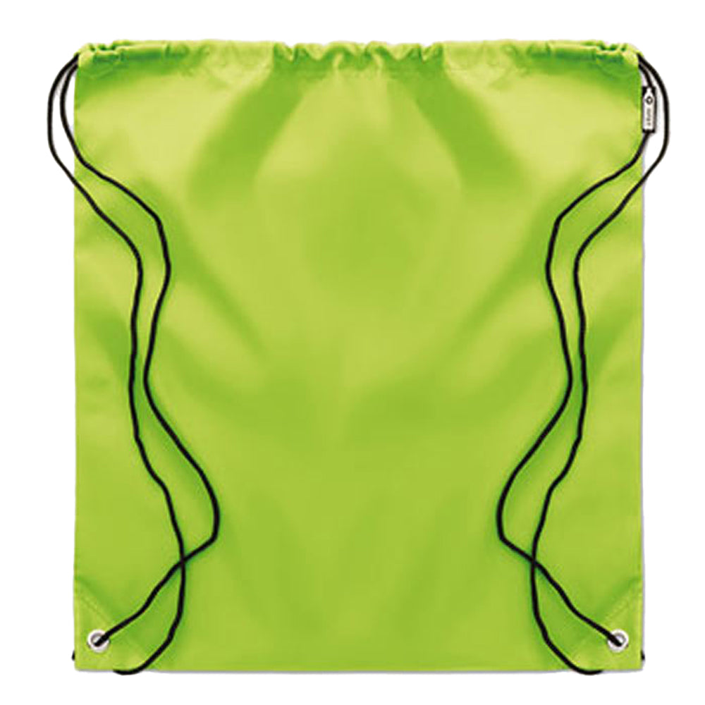 Lime - Back - MidOcean Shooppet RPET 190T Drawstring Bag