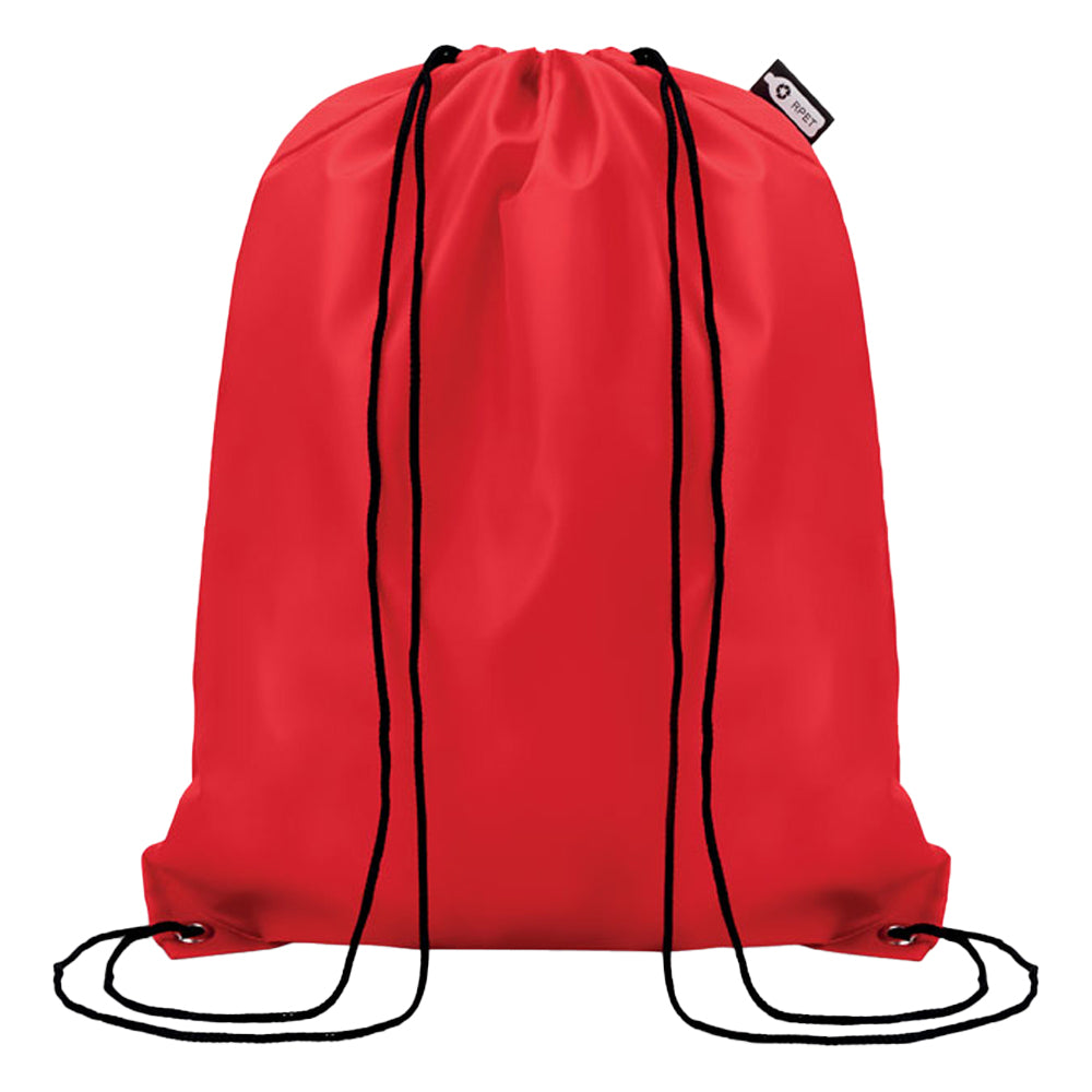 Red - Front - MidOcean Shooppet RPET 190T Drawstring Bag
