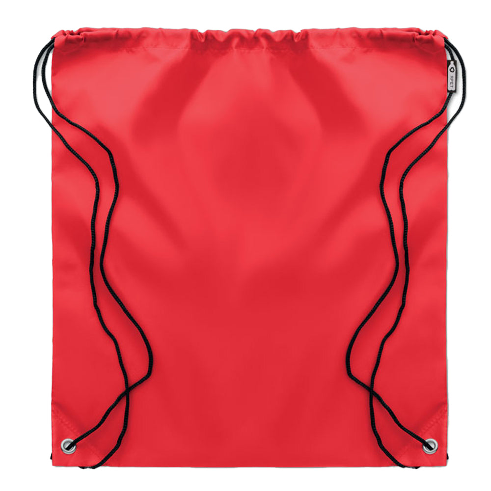 Red - Back - MidOcean Shooppet RPET 190T Drawstring Bag