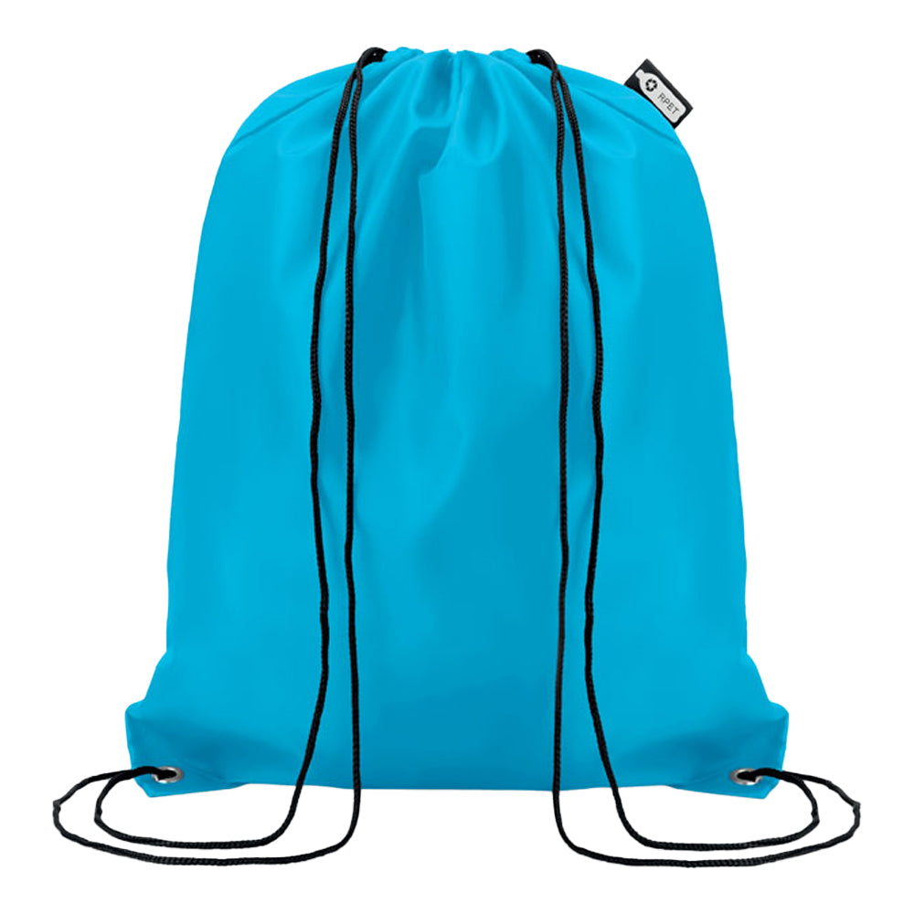 Turquoise - Front - MidOcean Shooppet RPET 190T Drawstring Bag