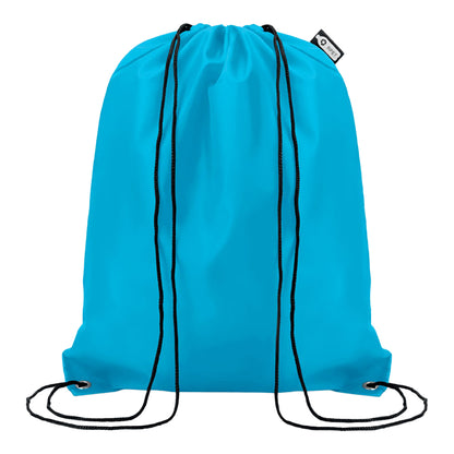 Turquoise - Front - MidOcean Shooppet RPET 190T Drawstring Bag