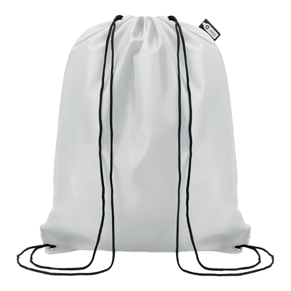 White - Front - MidOcean Shooppet RPET 190T Drawstring Bag