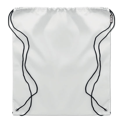 White - Back - MidOcean Shooppet RPET 190T Drawstring Bag