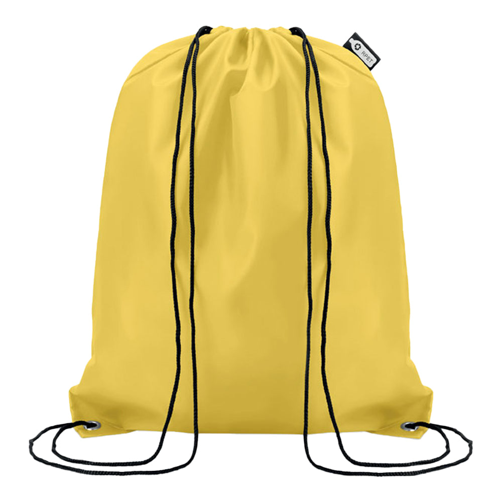 Yellow - Front - MidOcean Shooppet RPET 190T Drawstring Bag