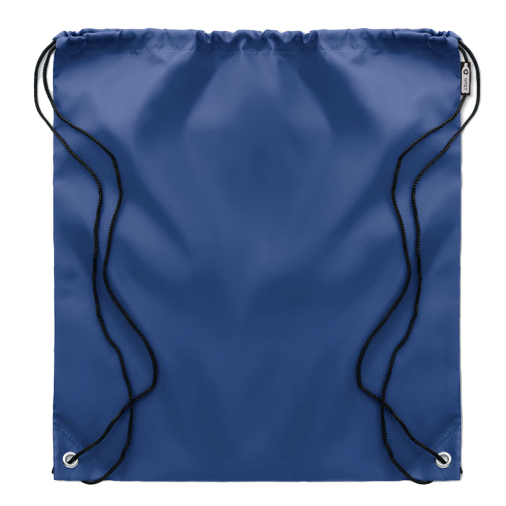 Blue - Back - MidOcean Shooppet RPET 190T Drawstring Bag