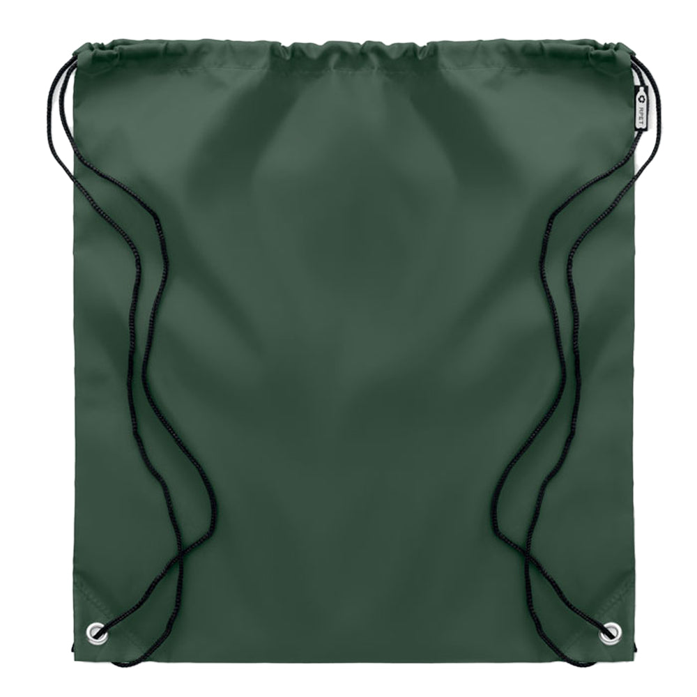 Dark Green - Back - MidOcean Shooppet RPET 190T Drawstring Bag