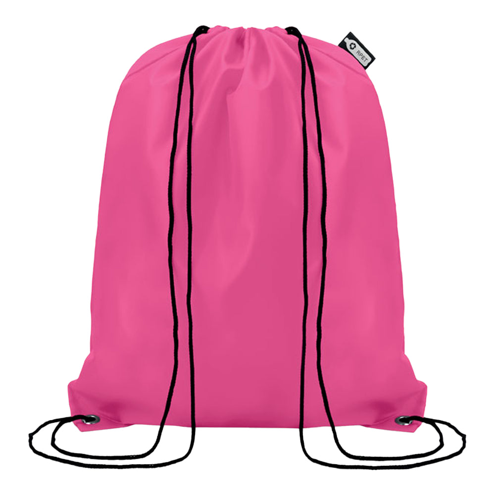 Fuchsia - Front - MidOcean Shooppet RPET 190T Drawstring Bag