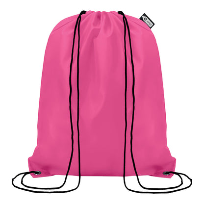 Fuchsia - Front - MidOcean Shooppet RPET 190T Drawstring Bag