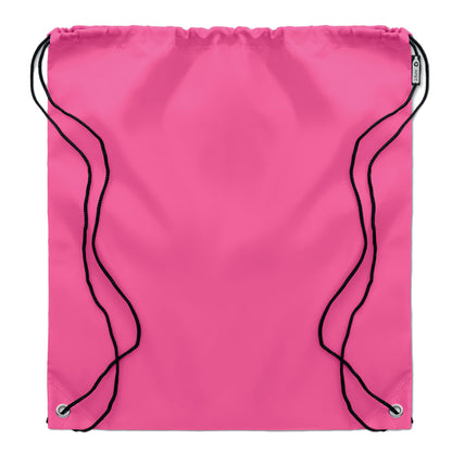 Fuchsia - Back - MidOcean Shooppet RPET 190T Drawstring Bag