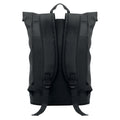 Black - Back - MidOcean Laptosa Roll Top PU Laptop Backpack