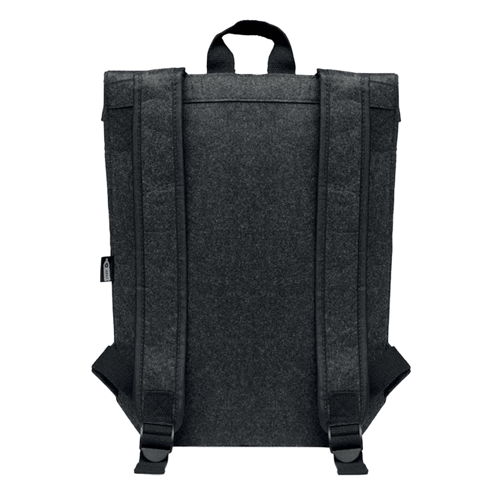 Stone Grey - Back - MidOcean Indico RPET Felt Backpack