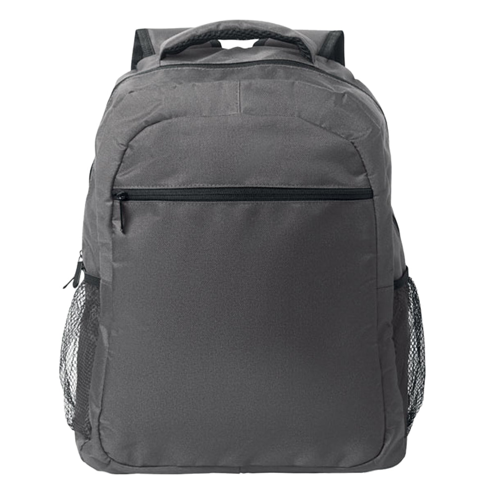 Stone Grey - Front - MidOcean Puter - Topper Plain RPET Laptop Backpack
